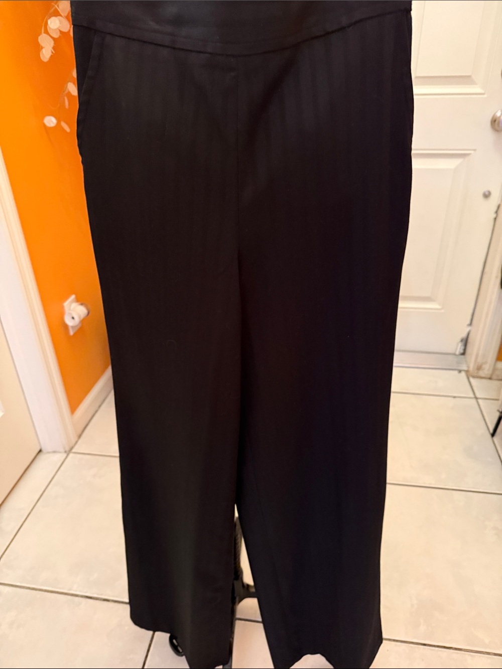 Black Wide-Leg Trousers - Polished Office Staple